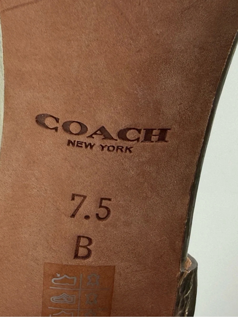Coach Dani Gold‎ Platform Heels Pumps Sandals 7.5